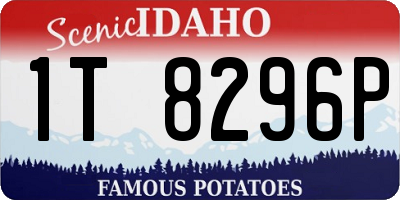 ID license plate 1T8296P