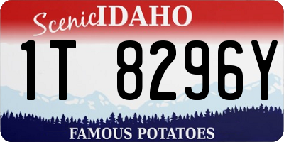 ID license plate 1T8296Y