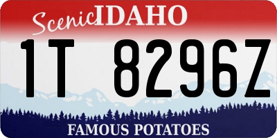ID license plate 1T8296Z