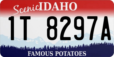 ID license plate 1T8297A