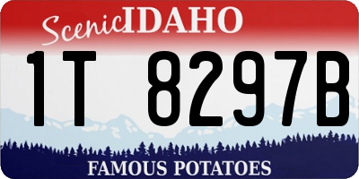 ID license plate 1T8297B