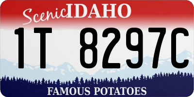 ID license plate 1T8297C