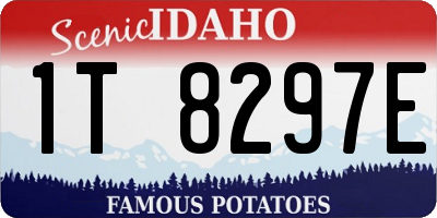 ID license plate 1T8297E
