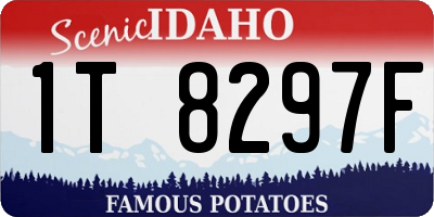 ID license plate 1T8297F