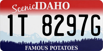 ID license plate 1T8297G