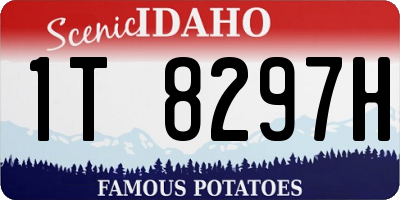 ID license plate 1T8297H