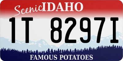 ID license plate 1T8297I