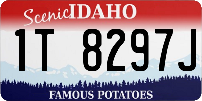 ID license plate 1T8297J