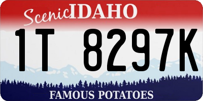 ID license plate 1T8297K