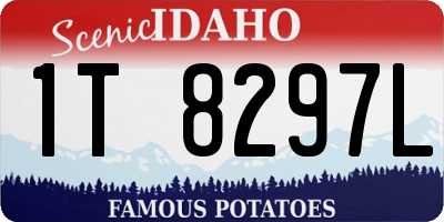 ID license plate 1T8297L