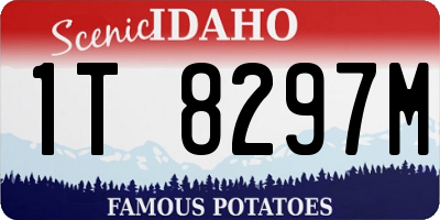 ID license plate 1T8297M