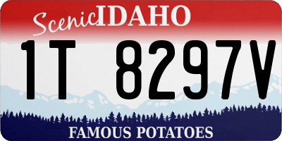 ID license plate 1T8297V