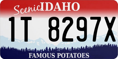 ID license plate 1T8297X