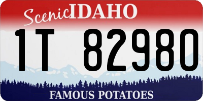 ID license plate 1T8298O