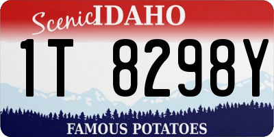 ID license plate 1T8298Y