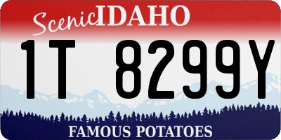 ID license plate 1T8299Y