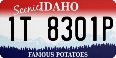 ID license plate 1T8301P