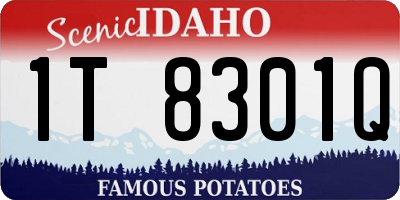 ID license plate 1T8301Q