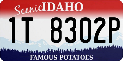 ID license plate 1T8302P