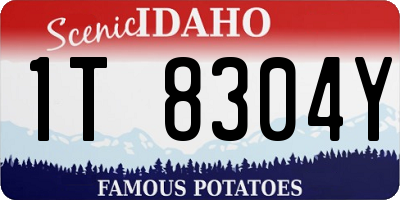 ID license plate 1T8304Y