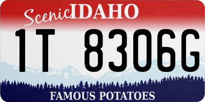 ID license plate 1T8306G