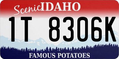 ID license plate 1T8306K