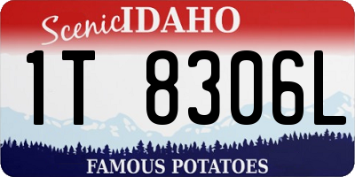 ID license plate 1T8306L