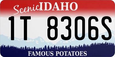 ID license plate 1T8306S