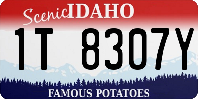 ID license plate 1T8307Y