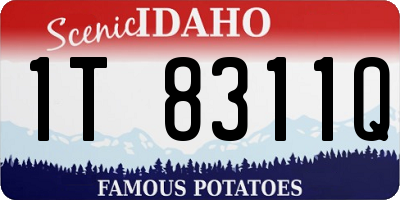 ID license plate 1T8311Q