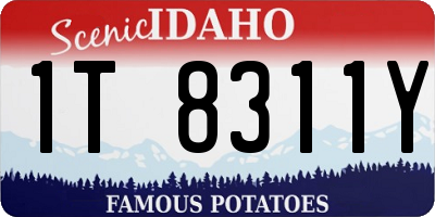 ID license plate 1T8311Y