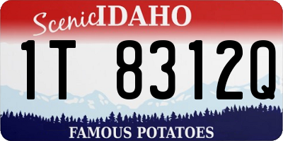 ID license plate 1T8312Q