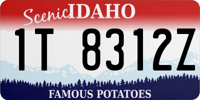 ID license plate 1T8312Z