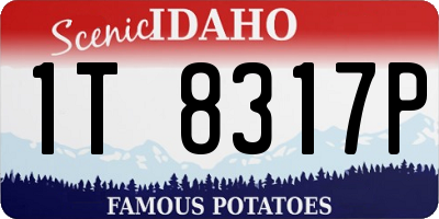 ID license plate 1T8317P