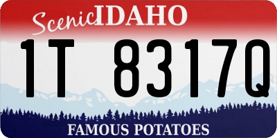 ID license plate 1T8317Q