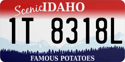 ID license plate 1T8318L