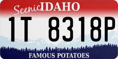 ID license plate 1T8318P