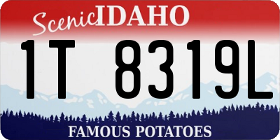 ID license plate 1T8319L