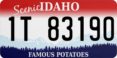 ID license plate 1T8319O