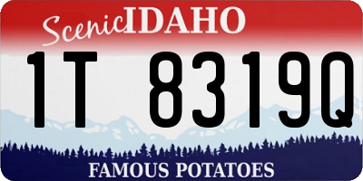 ID license plate 1T8319Q