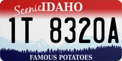 ID license plate 1T8320A