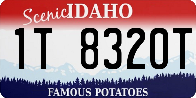 ID license plate 1T8320T