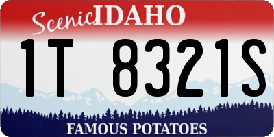 ID license plate 1T8321S