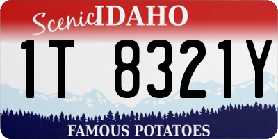 ID license plate 1T8321Y