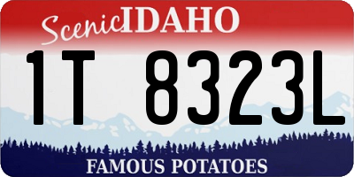 ID license plate 1T8323L