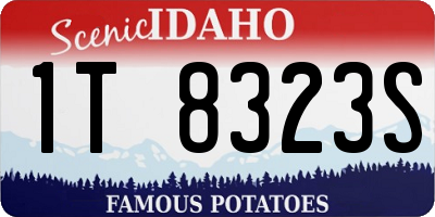 ID license plate 1T8323S
