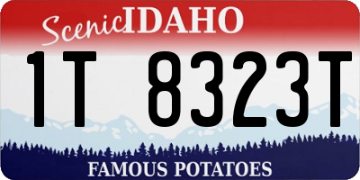ID license plate 1T8323T