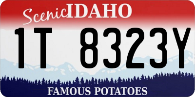 ID license plate 1T8323Y