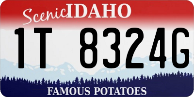ID license plate 1T8324G