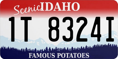 ID license plate 1T8324I